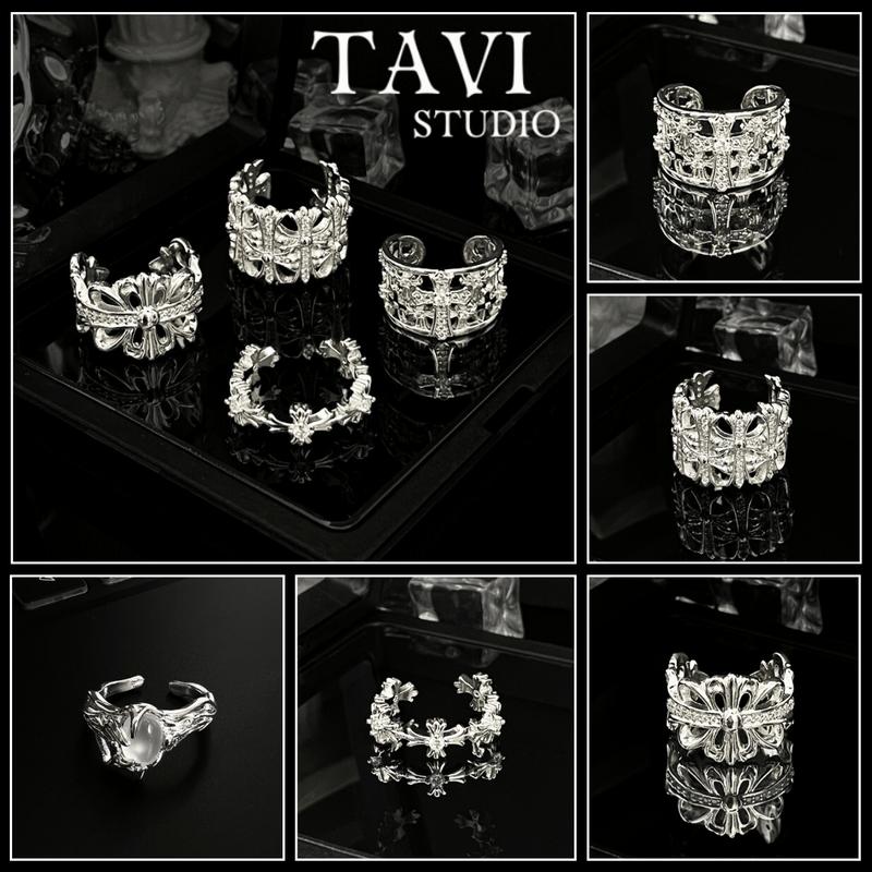   Mua là mê chê thì hoàn về  Nhẫn Titan Nam Nữ Unisex Freesize - Nhẫn Hở Đính Đá Mạ Thép Titan Cao Cấp Không Gỉ Phong Cách Vintage Retro - Phụ Kiện Thời Trang Tavi 