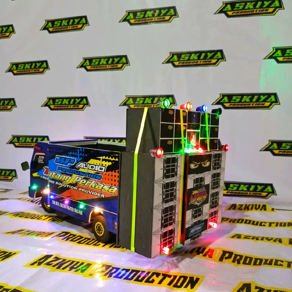 MINIATUR SOUND HOREG JAWA TIMUR SUDAH BLUETOOTH BISA DI CHARGER Truck Lampu Toy Led bak dump