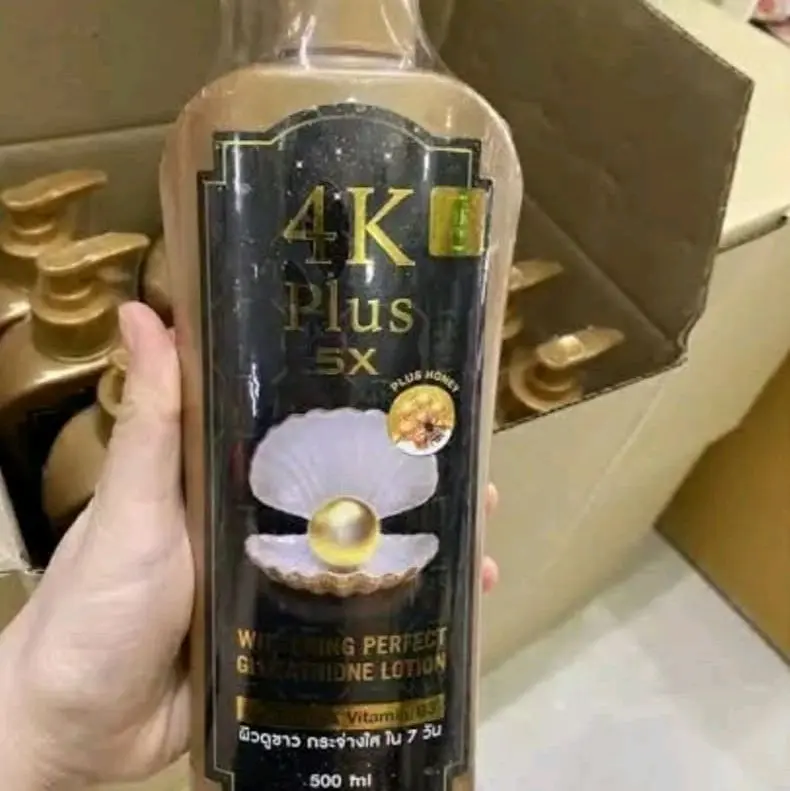 4K PLUS 5X WHITENING PERFECT GLUTATHIONE LOTION 500ML ORIGINAL THAILAND/BODY LOTION PENCERAH KULIT 3
