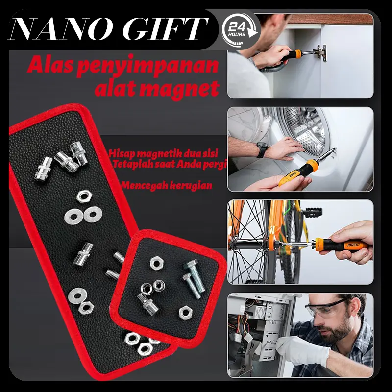Alas Kulit Magnetik Alas Penyimpanan Alat Perbaikan Daya Tarik Magnet Yang Kuat Mencegah Hilangnya Komponen Saat Pembongkaran Aksesoris Perbaikan Mobil Praktis