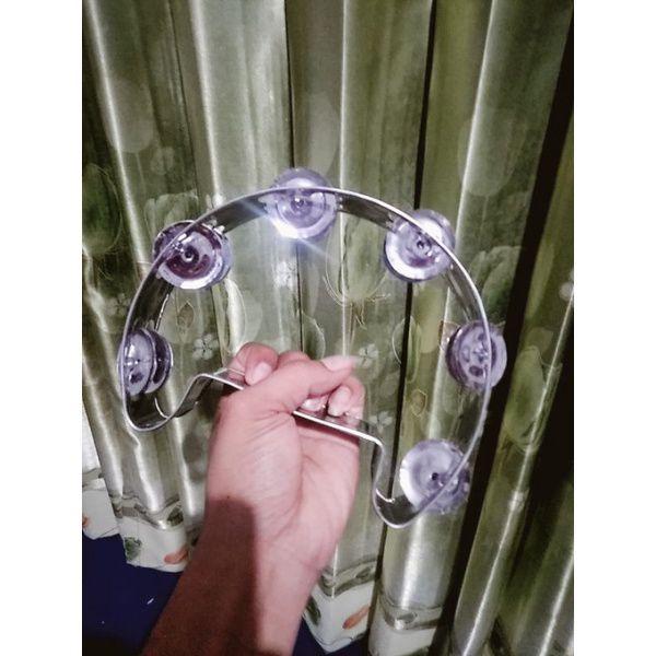 Tamborin sabit/kecrek stainlees singgel/kecrekan Asli