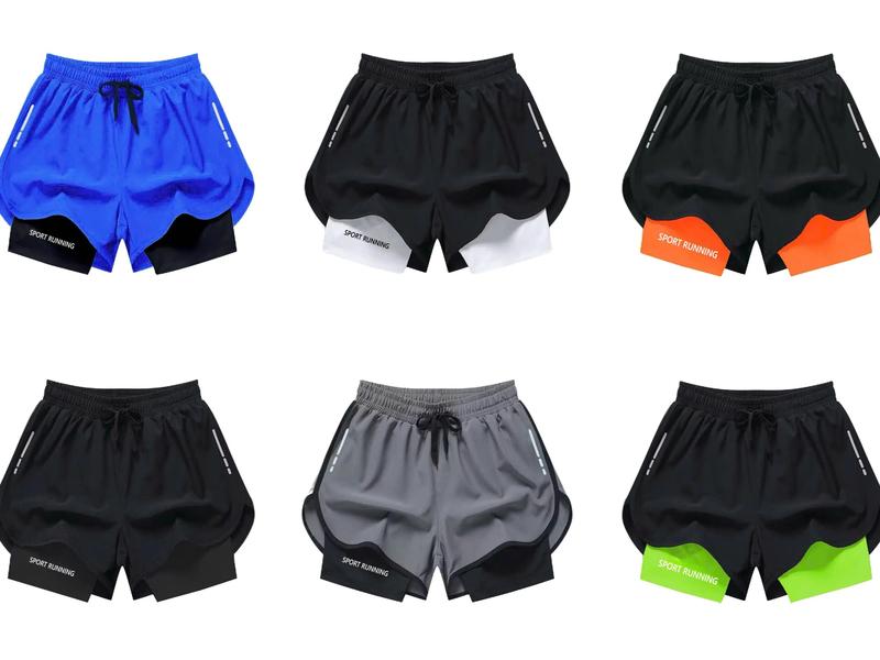 COMBO - Quần đùi nam thể thao 2 lớp quần bơi nam quần short nam chạy bộ tập gym thời trang cao cấp 45-90kg