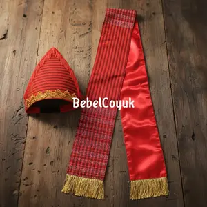 Paket 2 Topi dan Stola Ulos Ragihotang / Anak-Anak / Aksesoris Tradisional