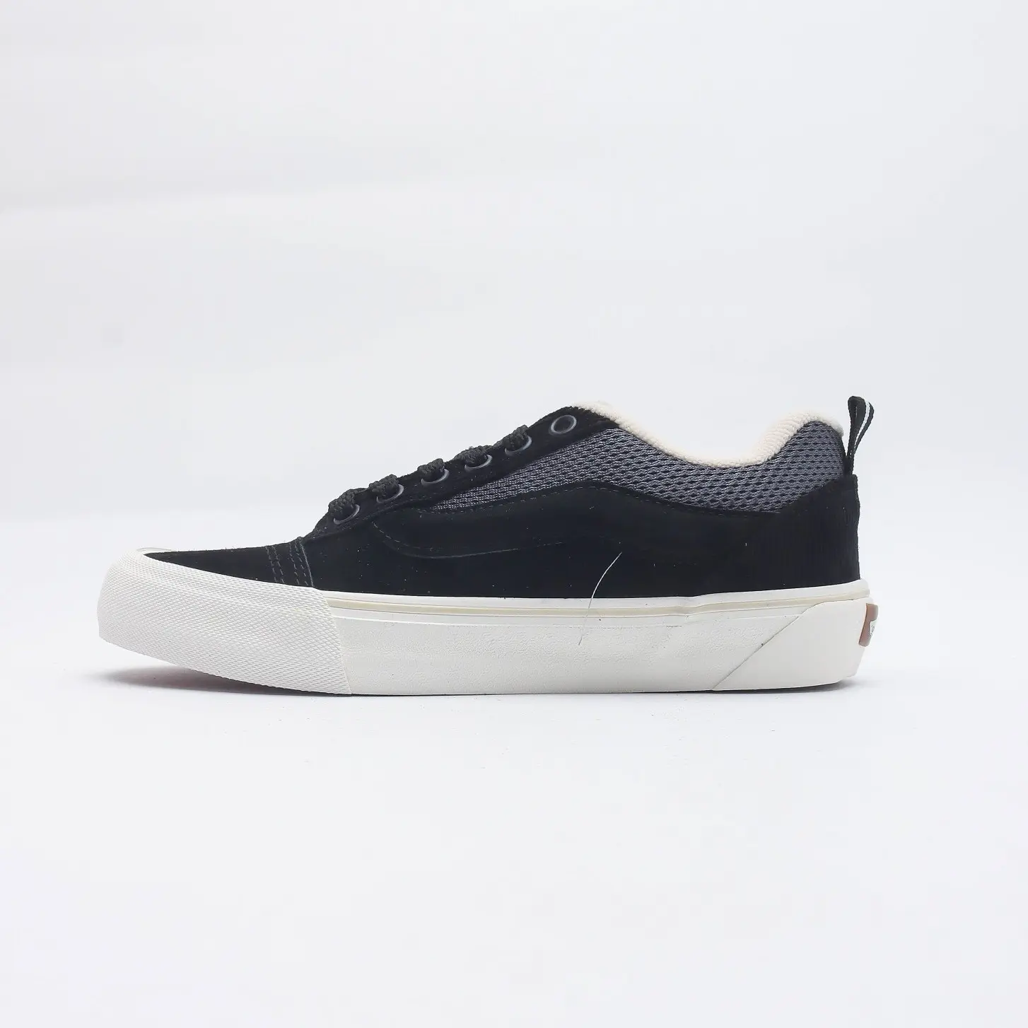 VA&0ONS Knu Skool VR3 LX Black Fat Edition Mesh Low Top Vintage Bread Shoes-2449