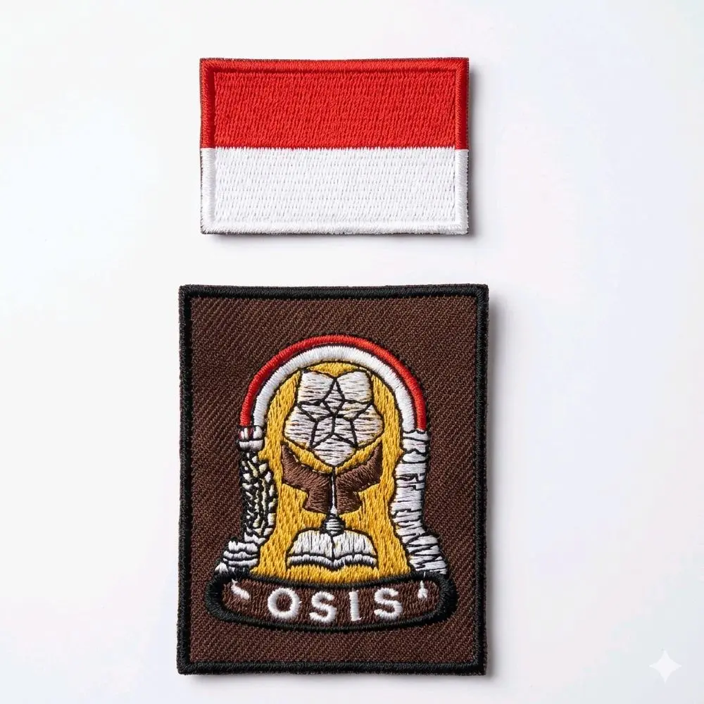 Set Bet Badge OSIS SMA/SMK & SMP dengan Bendera Atribut Perlengkapan Sekolah untuk OSIS SMA/SMK dan SMP