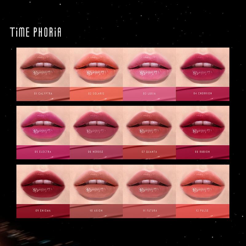 【NEW】TIMEPHORIA-MORE COLORS 2 PCS STELLAR DUST LIP STAIN 5ML+Nebula Velvet Lip Cream  | Dual-Effect Velvet Staining Lip Set，bold, lightweight, long-lasting color. silky smooth, 12-hour wear Lipstick Lipstick 4