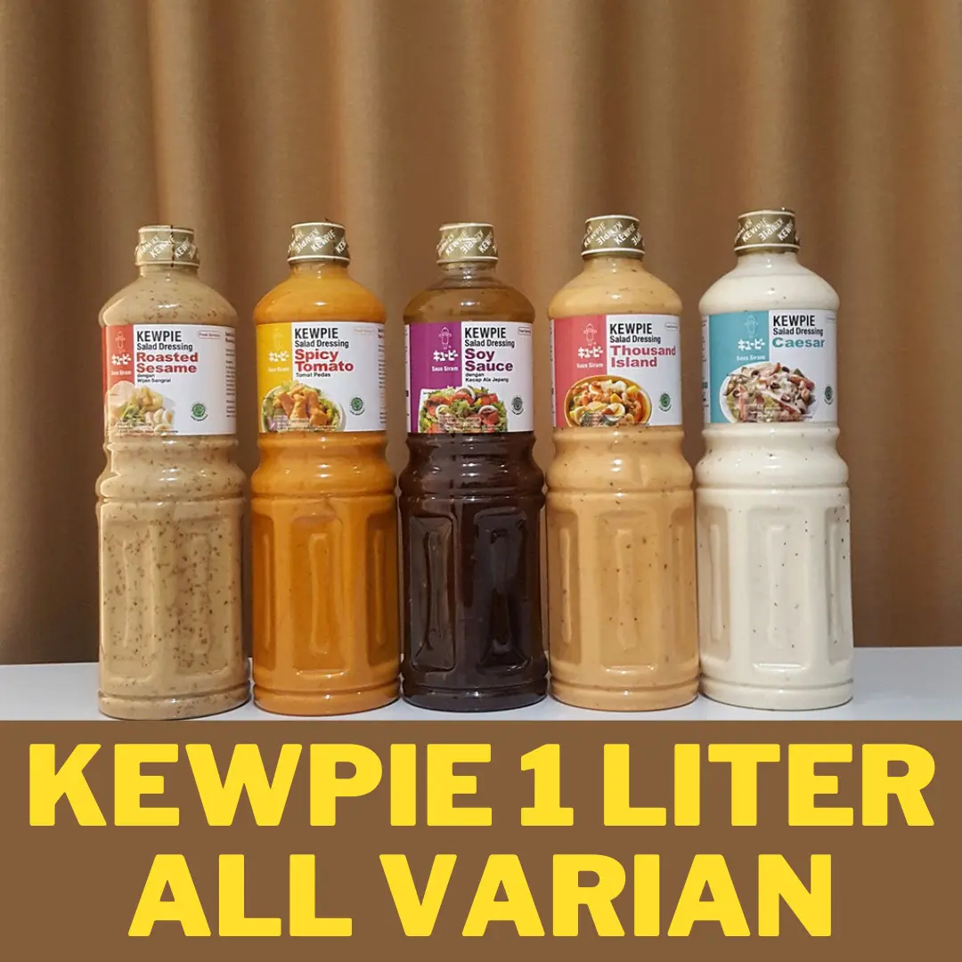 Saus Salad Dressing Kewpie 1 Liter (Wijen Sangrai, Caesar, Thousand, kecap, caesar)