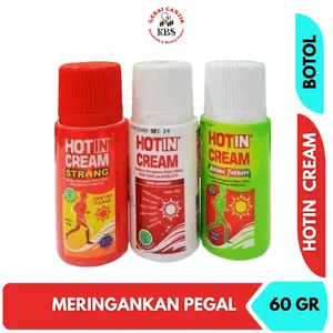 Hot In Cream Botol 60 Gram Original Strong Aromaterapi - Krim Membantu Meredakan Capek, Pegal, dan Nyeri Otot Urut Hot Krim
