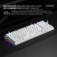 Gambar FURYCUBE K99 / K-99 PRO Wireless Mechanical Gaming Keyboard Gasket Struktur 5Pin Hotswappable RGB Backlight - Contour White, Platinum Switch dari TokoTeknoPro Kota Administrasi Jakarta Utara 3 Tokopedia