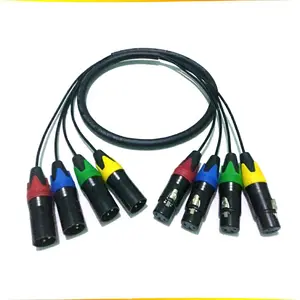Kabel Snake isi 4Ch 4Channel Konektor 4XLr Male to 4XLR Female - Aksesoris Audio Connector