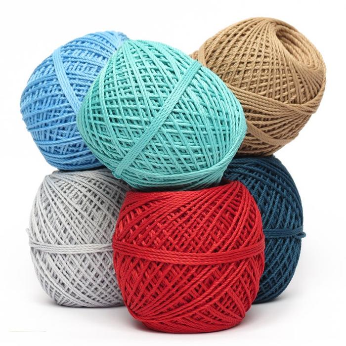 Promo [1 Roll ] Benang Rajut Katun Polos / Milk Cotton Yarn / Benang ...