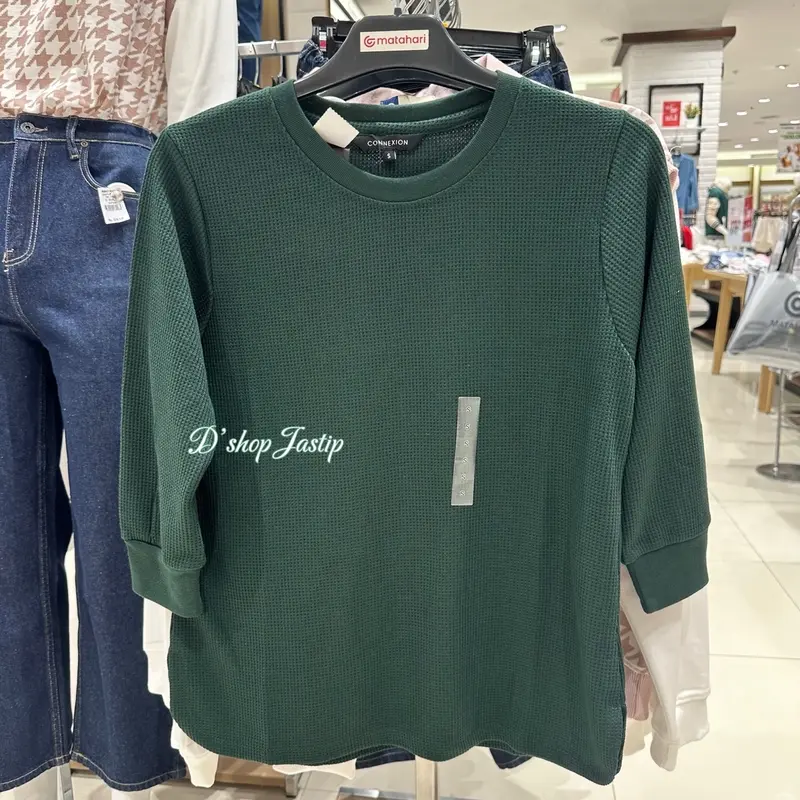 Kaos Waffle CONNEXION Lengan 3/4 By Dept Store 4