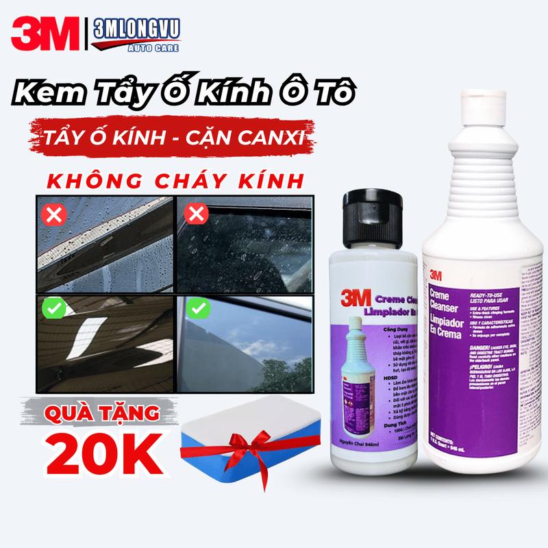  Kem Tẩy Ố Kính Ô Tô 3M 93662 - Creme Cleanser Limpiador En Crema  Chiết Lẻ 100G  