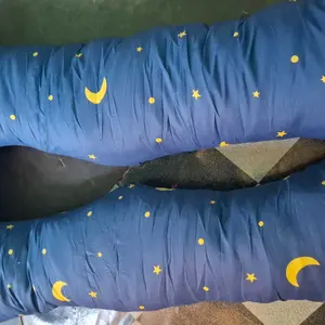 My Bunda Bantal Hamil Premium Ukuran Reguler Ibu Bayi Lebar 70cm Panjang 120cm Isi Silicon Hollow Sarung Katun Lembut Multifungsi Untuk Sandaran Kepala Dan Menopang Punggung