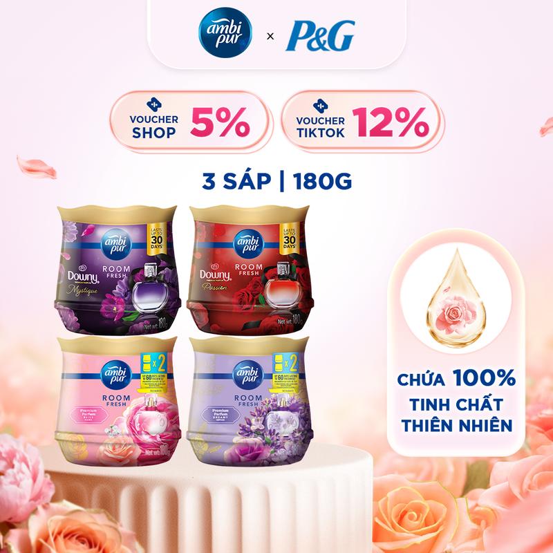 Combo 3 Sáp Thơm cùng loại AMBI PUR 180g các mùi hương