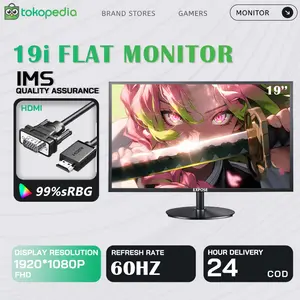 Expose Gaming/Office Monitor A19i 2026 Flat IPS FHD 1080P 60HZ Free HDMI+VGA Garansi 3 tahun