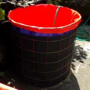 terpal kolam bulat bahan A20 korea diameter 1m tinngi 1m