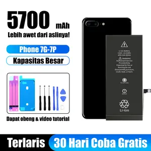 【COD】Baterai Kapasitas Besar Phone Battery 7 7PLUS + AlatGratis-Pengiriman Cepat baterai  iphone