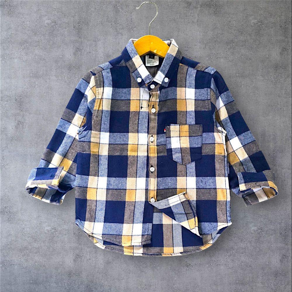 ROOE YARA KIDS & JUNIOR Kemeja Flanel Anak Usia 1-12 Tahun Lengan Panjang Size M L XL 2XL dan 3XL Best Seller Fashion anak motif  Kotak-Kotak