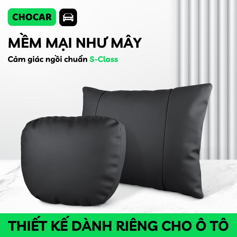  Gối Tựa Đầu & Tựa Lưng Ô Tô Da Nappa CHOCAR S-CLASS 