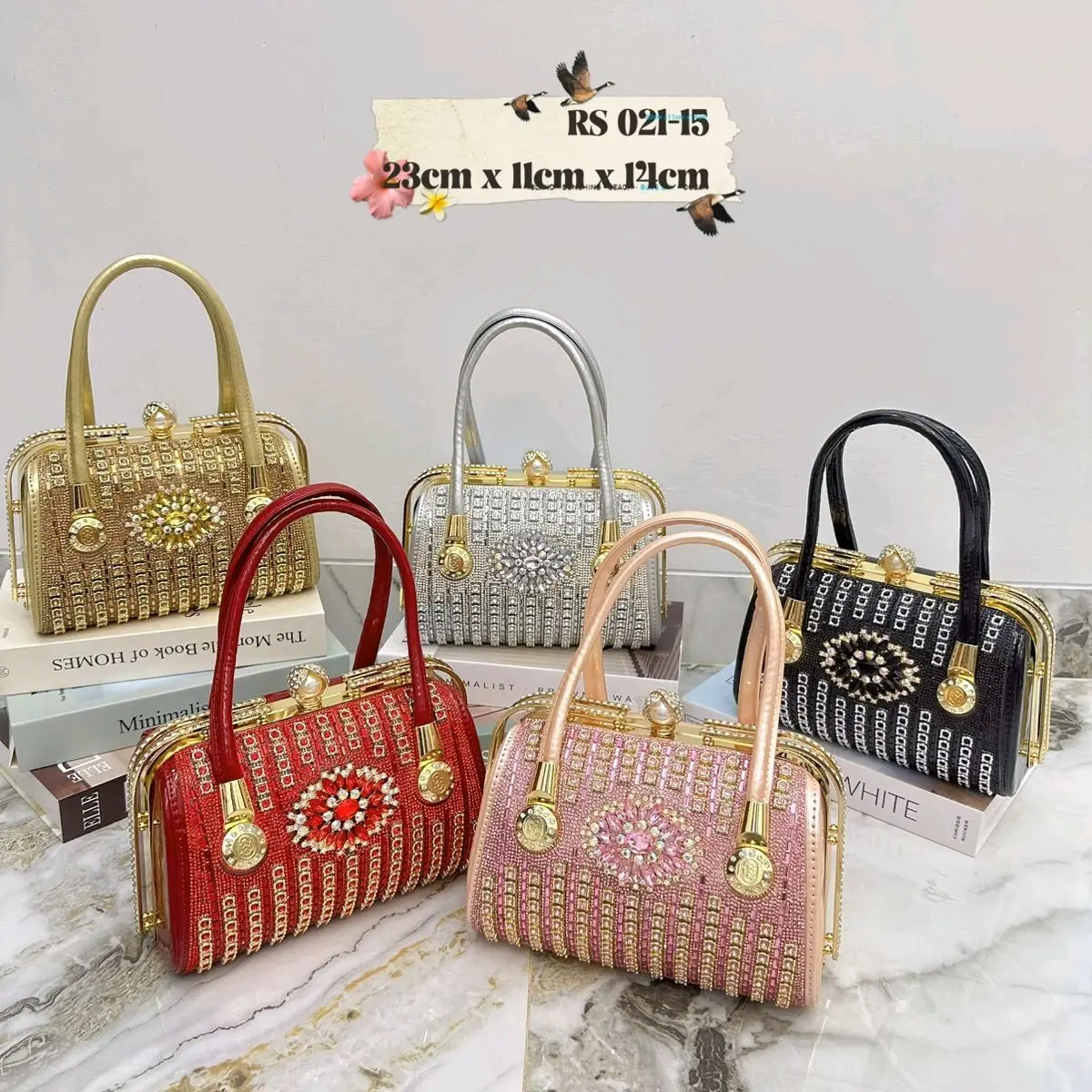 Tas pesta glosy ,tas wanita import RS 021-15