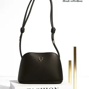 Ainar.collections Miniatur GEMINI Bag Tas Mini Mungil Muat HP Selempang Simple Terbaru Hitam Sling Bag Bahan Sintetis Ukuran 18x8x12cm Tali Adjustable