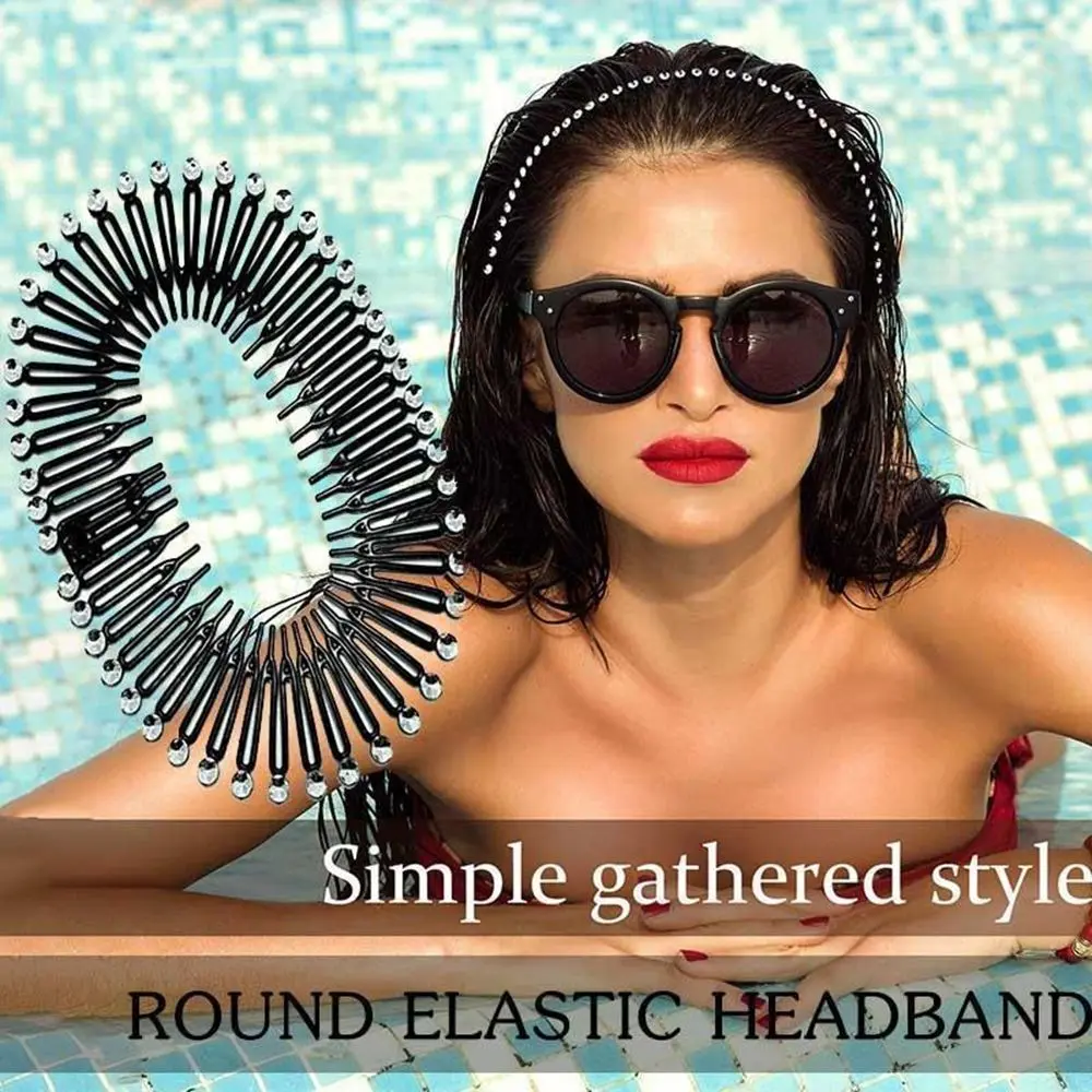 Flexible Travel Hair Clip For Makeup Bath Hair Accessories Elastic Hair Band For Swimming