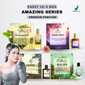 PAKET 4 BOX PARFUM AMAZING SPECIAL LIVE BY KAK IICHA DVARA PARFUME EDP UNISEX COWOK CEWEK