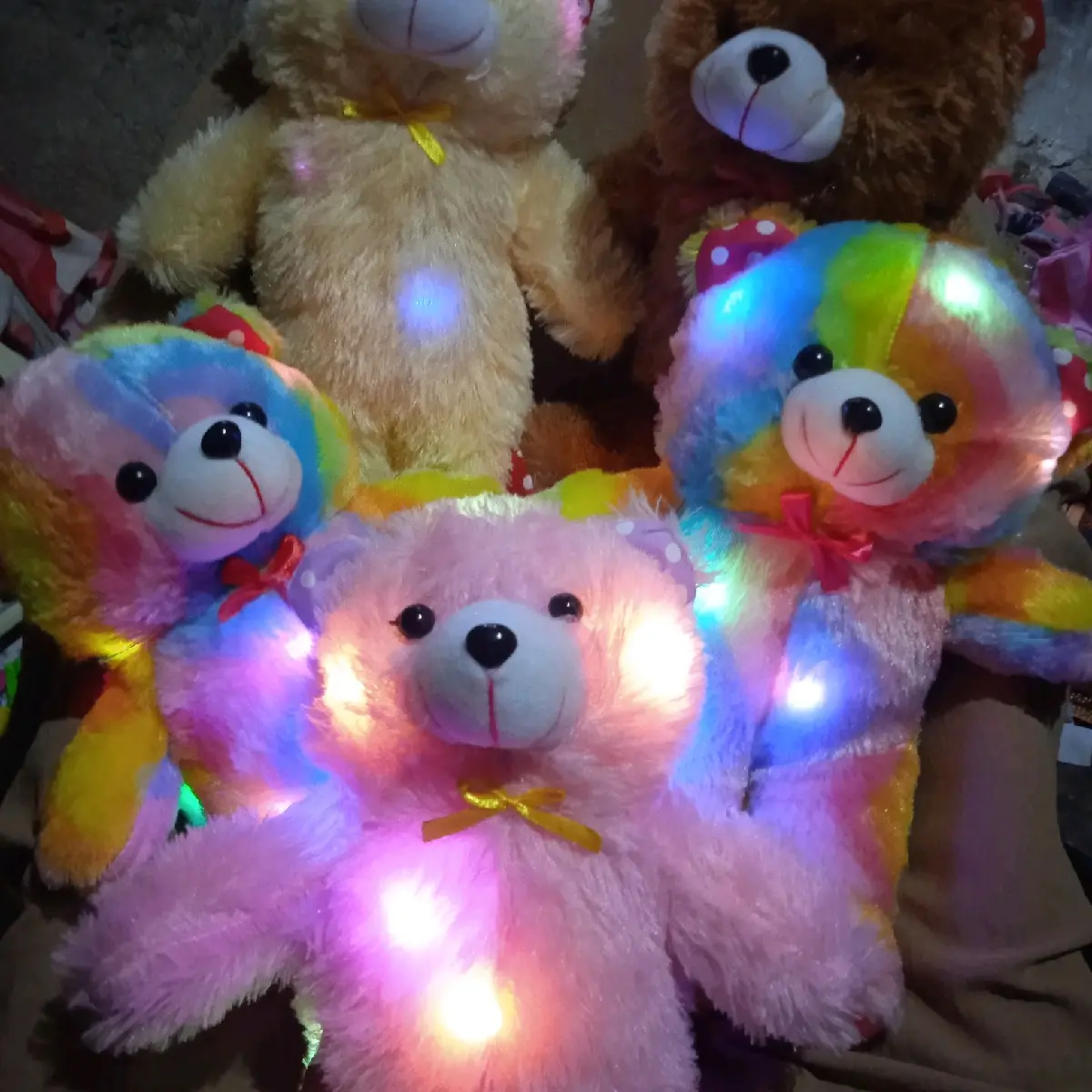 boneka teddy bear LED tinggi 35cm