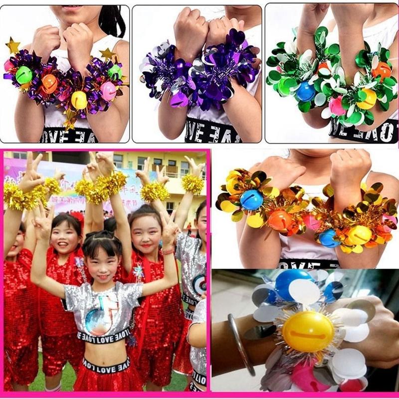 Product Introduction of 2pcs New Apply to Sports Sports Game Pompoms 10 Styles Cheering Flower Ball Cheap Practical Cheerleading Sports Games Bracelet 15