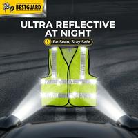 Gambar BESTGUARD Breathable Mesh Reflective Safety Vest Lightweight High Visibility Double Reflective Strips Zipper Safety Waistcoat for Construction Motorcycle Traffic Sanitation Workers - G382 dari Bestguard Store Kota Administrasi Jakarta Utara 1 Tokopedia