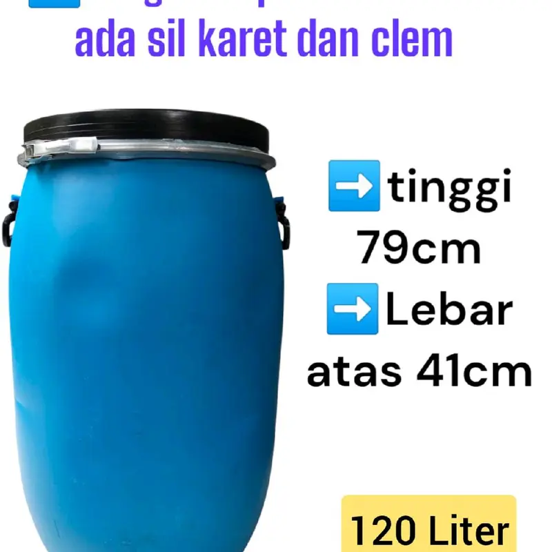 120 klem besi,tong penyimpanan air,tong fermetasi  dll 0