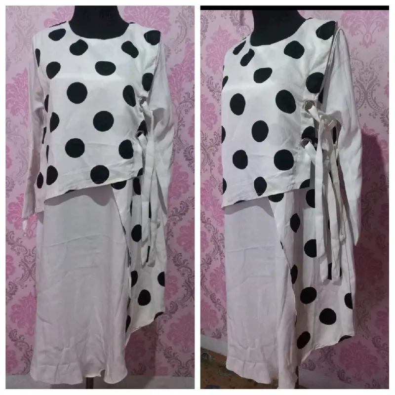 tunik putih/atasan tunik/atasan wanita/atasan cewek/tunik panjang/long tunik 0