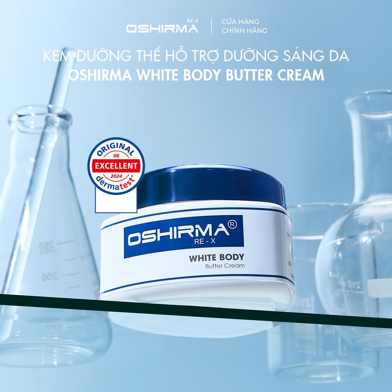 Kem Dưỡng Thể Hỗ Trợ Dưỡng Sáng Da Oshirma White Body Butter Cream 200G