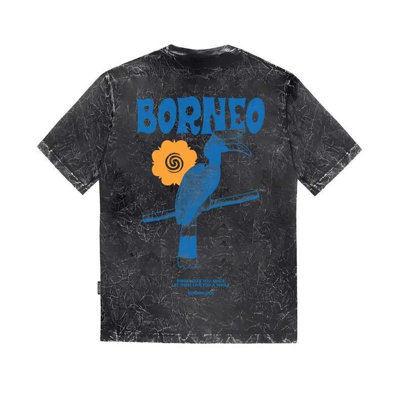 Borneo Syndicate - Tshirt Ovs Wash BIRD 0