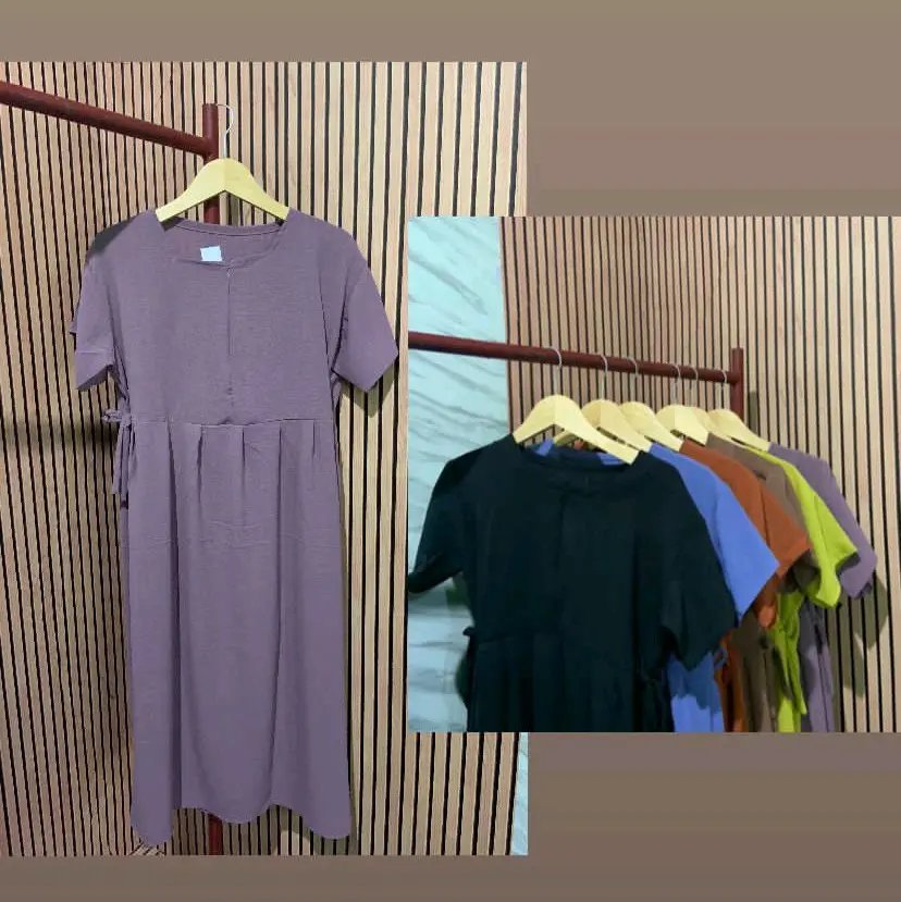 Daster Crinkle Airflow Wanita Dress Tidur Dewasa