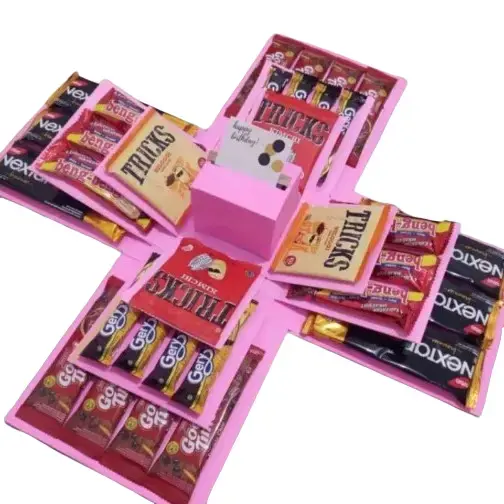 Exploison Box Kotak Snack Kejutan Kotak Hadiah Kado Suprise Box Snack 4 Tingkat Tarik - 4 Tk Lengkap Gift 0