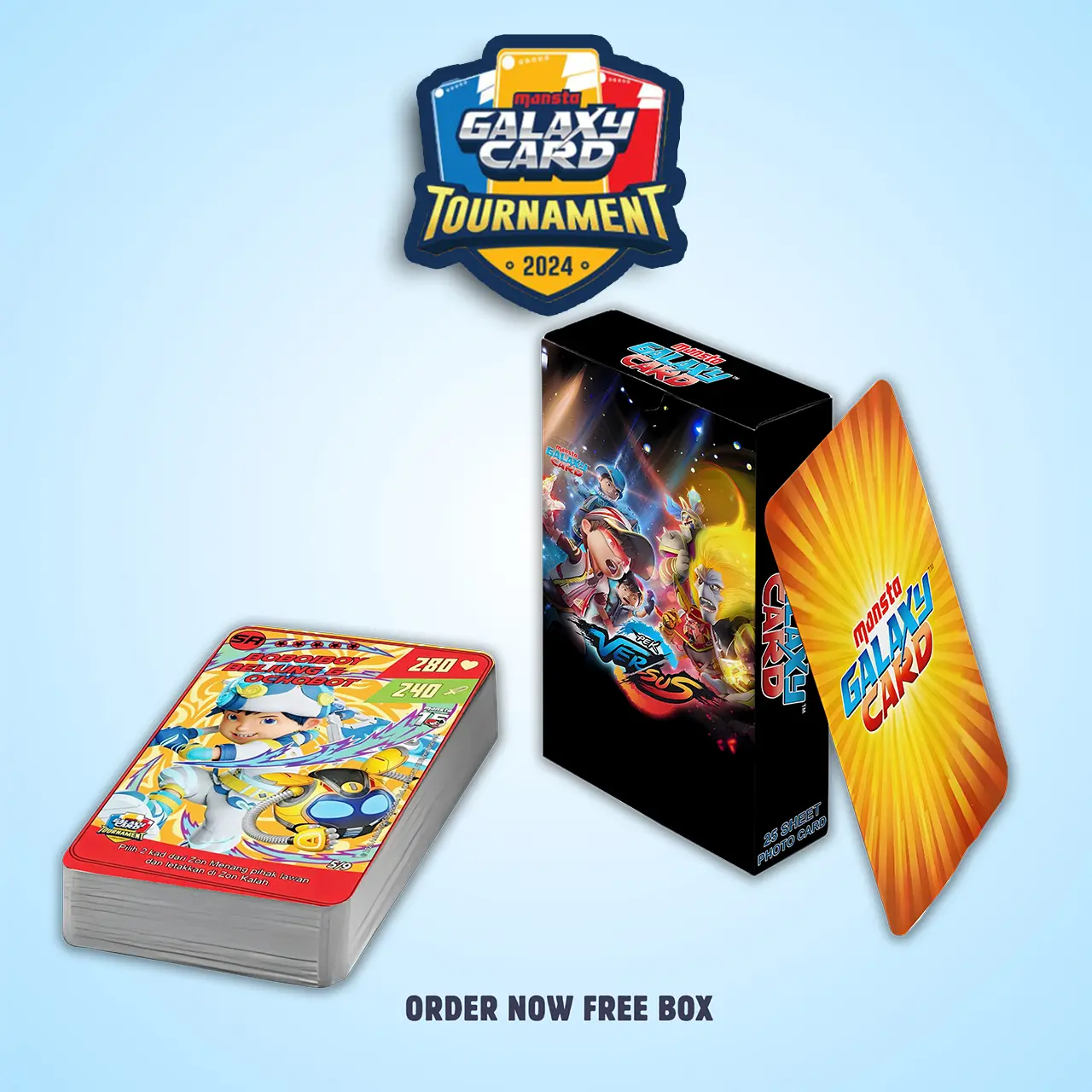 KARTU BOBOIBOY MONSTA GALAXY CARD TOURNAMENT 2024 - 2025 PREMIUM UNOFFICIAL
