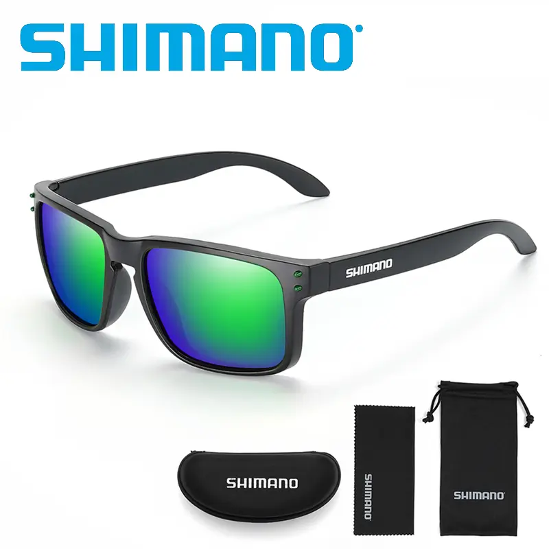 SHIMANO Fishing Glasses Polarized UV400 Outdoor Sunglasses Men Women Sports Cycling Driving Hiking Camping Eyeglass With Box