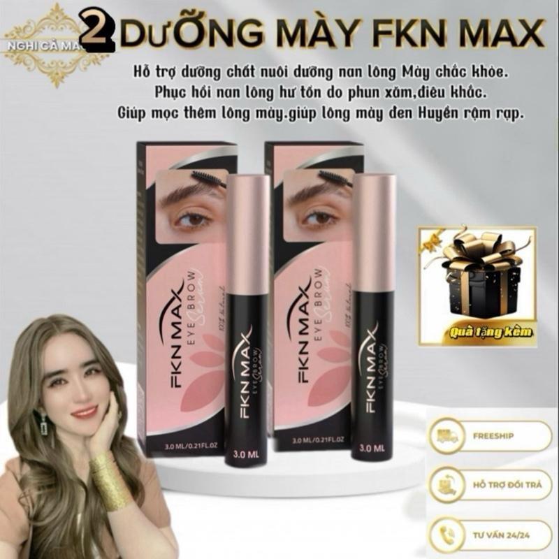 DƯỠNG MÀY FKN MAX DƯỠNG CHẤT X5.dung tích 3ml 1 cây. Xuất Xứ VIỆT NAM.sử dụng được cho cả nam và nữ .công dụng hỗ trợ nuôi dưỡng chân mày đen Huyền và chắc khỏe.