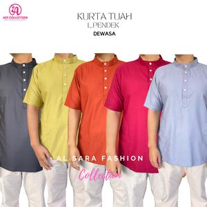 KURTA TUAH LENGAN PENDEK/KURTA RAYA LENGAN PANJANG/KURTA MURAH/KURTA COTTON PREMIUM Pastel baju kurta cuci kering pink maroon