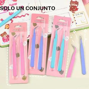 Set de Mini Pinzas, 2 piezas/set Mini Pinzas Multifuncionales, Herramienta para Scrapbooking DIY, Pinzas Creativas para el Hogar Escuela Oficina