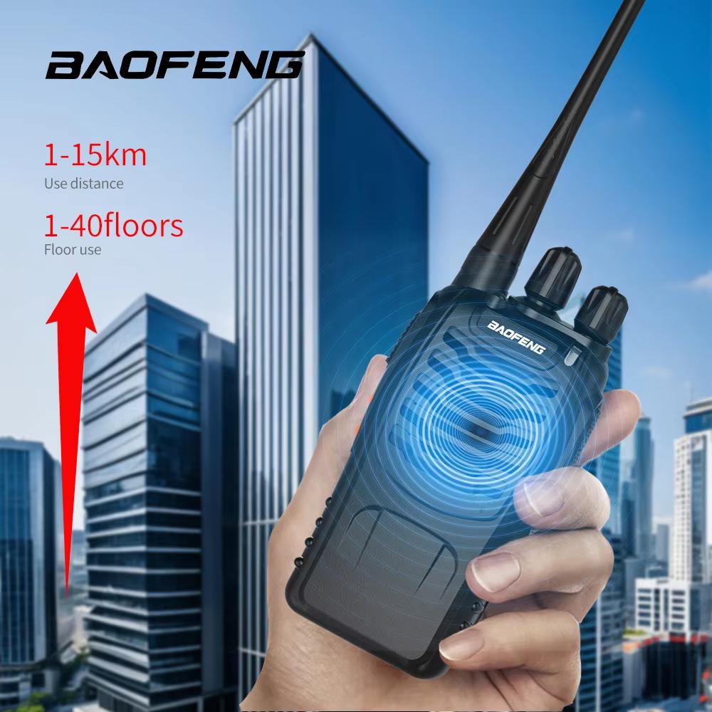 HT Baofeng Walkie Talkie BF 888S Waterproof Portable 2 Way Radio HT Handy Talky Radio Set Walkie Talkies dengan Charger Walky Talky Jarak Jauh 10km (Max) Batrai Awet THS
