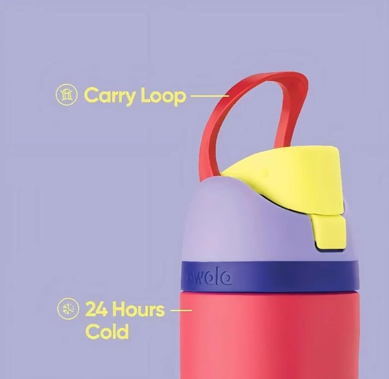 Product Introduction of Hello Kitty Owala FreeSip Insulated Stainless Steel Water Bottle with Straw for Sports and Travel thermos cup outdoor sports water bottle new Owala double-layer vacuum thermos cup sports water bottle outdoor sports fitness car hot and cold straw water cup 20