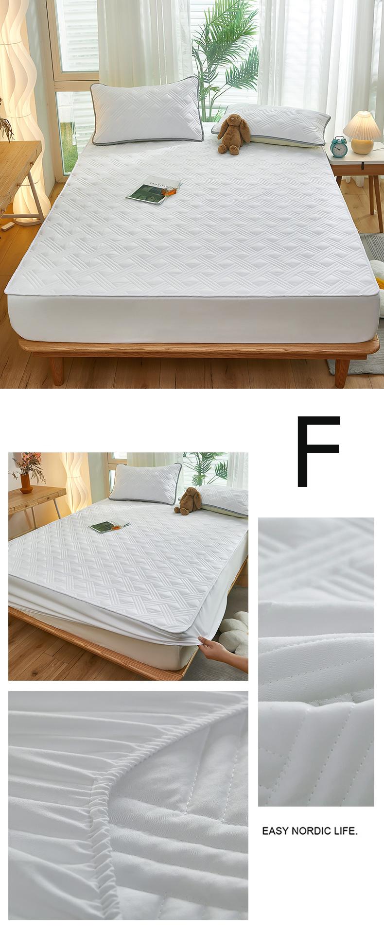 Product Introduction of SUNLIGHT HOME Waterproof Bedsheet 9 Colors,Multi Patterned Bed Sheet,Solid Color Fitted Sheet,Breathable Mattress Cover 17