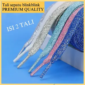 TALI SEPATU KEKINIAN MOTIF GLITTER TALI SEPATU FASHION SHOELACES