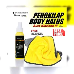 Terlaris No. 1 | FOURCLEAN Shine Master Pengkilap Body Kendaraan Free lap microfiber Untuk perawatan body kendaraan