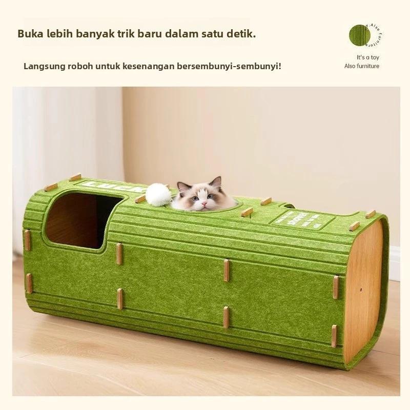 【PAPAPET】Rumah Kucing 3 Lapis Cat Tree Tempat Cakar Felt Multifungsi Hemat Ruang Untuk Banyak Kucing Panjat Kucing Sepanjang Musim dan Pohon Kucing Terintegrasi untuk Penggunaan di Rumah 【PAPAPET】Rumah Kucing 3 Lapis Cat Tree Tempat Cakar Felt Multifungsi Hemat Ruang Untuk Banyak Kucing Panjat Kucing Sepanjang Musim dan Pohon Kucing Terintegrasi untuk Penggunaan di Rumah