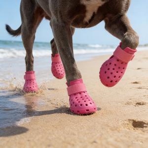 Zapatos para mascotas transpirables, juego de 4 pares antideslizantes, zapatos protectores cómodos para mascotas, suministros para mascotas para todas las estaciones