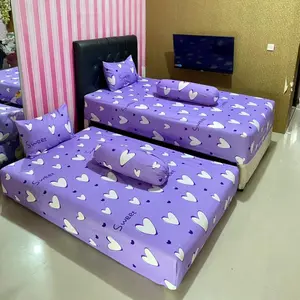 Sprei Sorong Tinggi 30 Dan 20cm Kain katun Embose Adem
